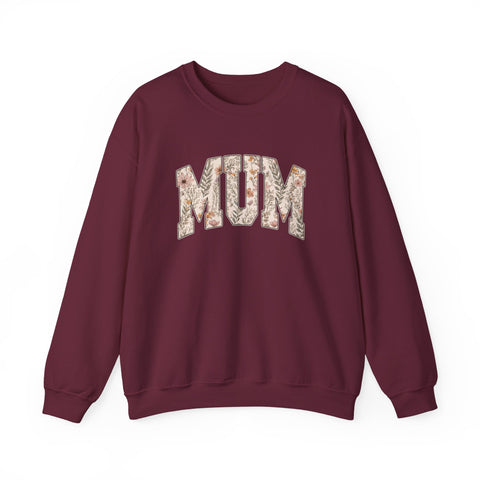 Pittsburgh “Mum” Sweatshirt – Yinzer Mother’s Day Crewneck Mom Floral Varsity