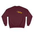 Yinzer Yacht Club - PRINT ON  BACK - Champion Sweatshirt Sweatshirt Printify Maroon S 