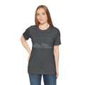 Pittsburgh One Line Drawing of Skyline T-Shirt  - Unisex bella+canvas 3001 T-Shirt Printify   