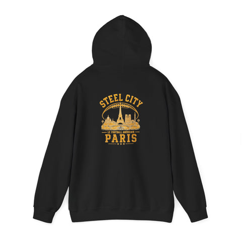 Steel City Paris - Unisex Heavy Blend™ Hooded Sweatshirt (Design on Back)