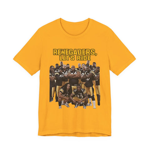 Renegaders Let's Ride Football Team T-Shirt — Vintage Team Photo Tee