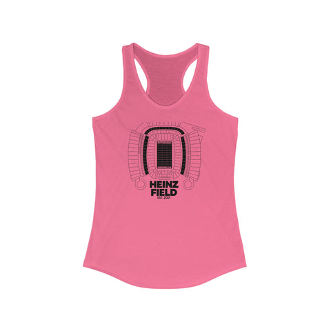 Pittsburgh Steelers Heinz Field Stadium Women's Tank Top Shirt Tank Top Printify XS Solid Hot Pink 