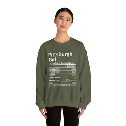 Pittsburgh Girl Ingredients - Heavy Blend™ Crewneck Sweatshirt