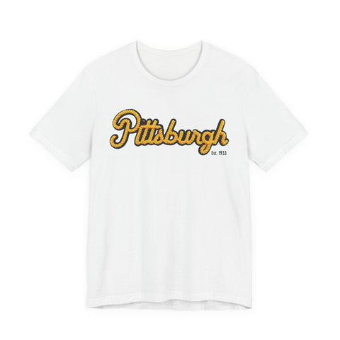 Pittsburgh Faux Embroidery - Short Sleeve T-Shirt