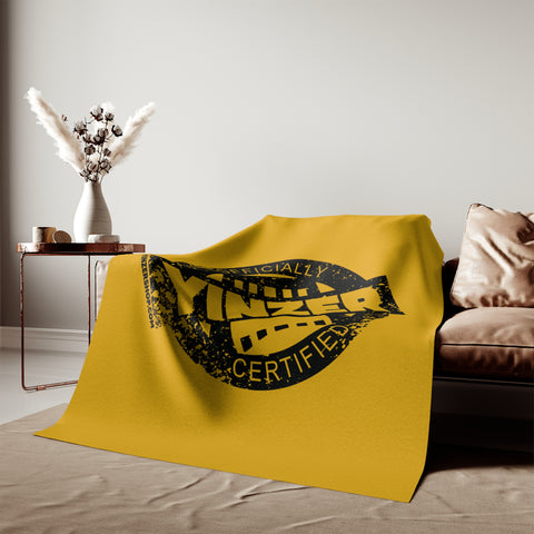 Officially Yinzer Certified - Sweatshirt Blanket Home Decor Printify 80" × 60"  