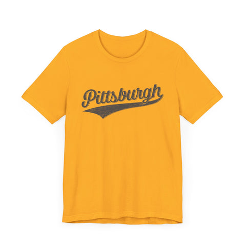 Pittsburgh Varsity Retro - Bella+Canvas 3001 T-Shirt