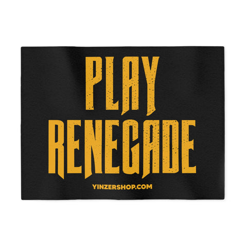 Pittsburgh Play Renegade Distressed Font Sweatshirt Black Blanket Home Decor Printify   