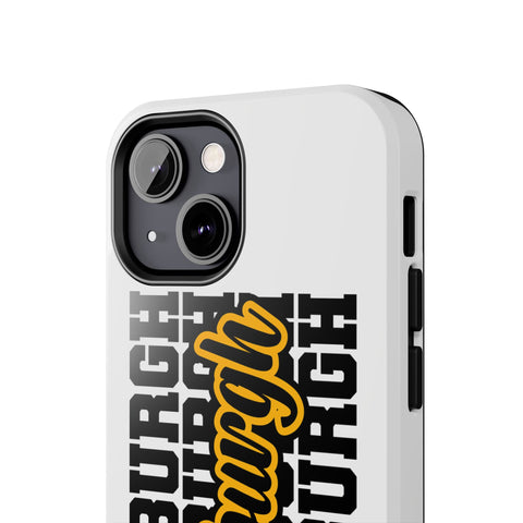 Pittsburgh Typography - iPhone Phone Case Mate Tough