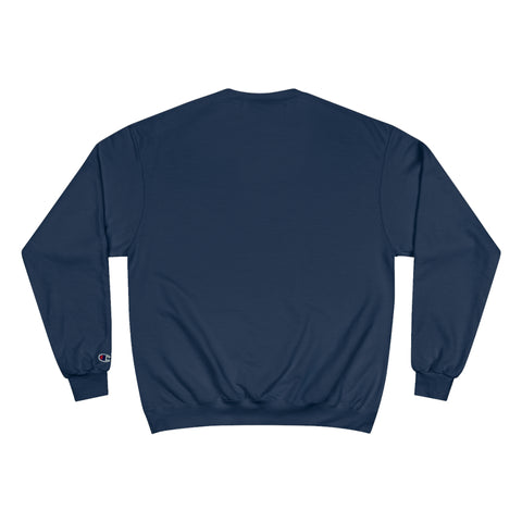 Heart of Pittsburgh - P for Pittsburgh Series - Champion Crewneck Sweatshirt Sweatshirt Printify Navy S 