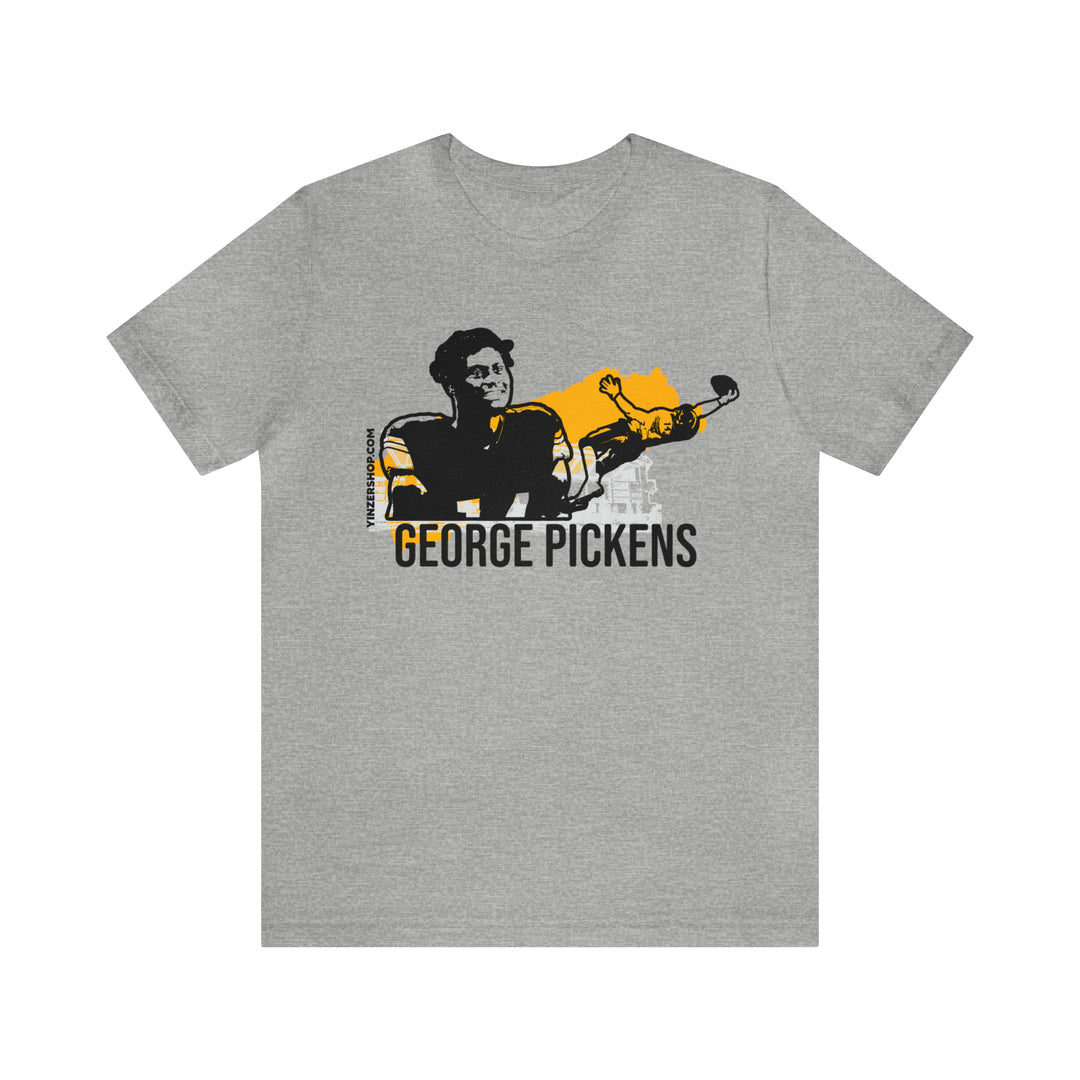 George Pickens Pittsburgh Headliner Series T-Shirt - Short Sleeve Tee T-Shirt Printify Athletic Heather S 