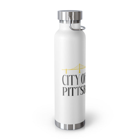 Pittsburgh City of Bridges Copper Vacuum Insulated Bottle, 22oz