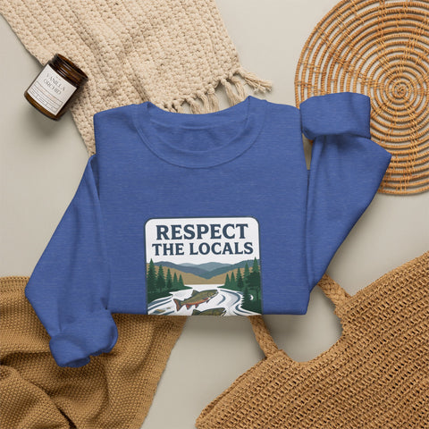 Respect the Locals River Steward Sweatshirt | Vintage National Park Wildlife