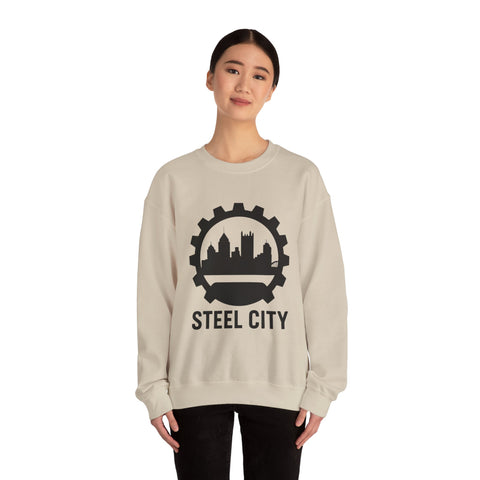 Steel City Gear Skyline - Heavy Blend™ Crewneck Sweatshirt
