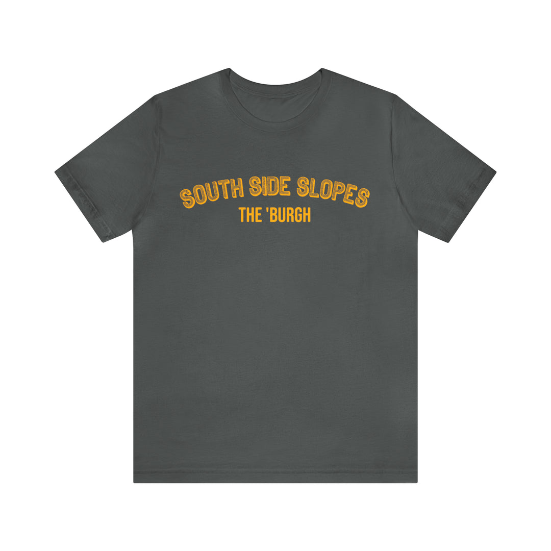 South Side Slopes - The Burgh Neighborhood Series - Unisex Jersey Short Sleeve Tee T-Shirt Printify Asphalt XL 
