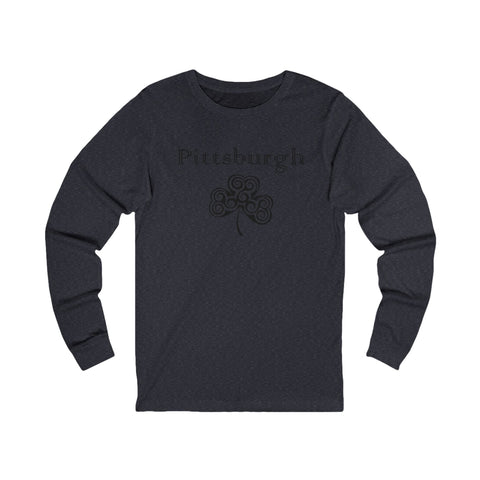 Pittsburgh Irish Clover - Unisex Long Sleeve Tee