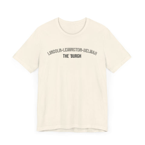 Lincoln-Lemington-Belmar - The Burgh Neighborhood Series - Unisex Jersey Short Sleeve Tee T-Shirt Printify   