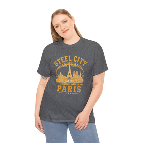 Pittsburgh Steel City Paris 2026 - Unisex Heavy Cotton Tee