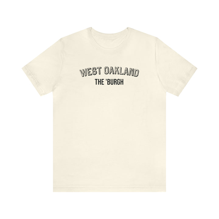 West Oakland - The Burgh Neighborhood Series - Unisex Jersey Short Sleeve Tee T-Shirt Printify Natural S 
