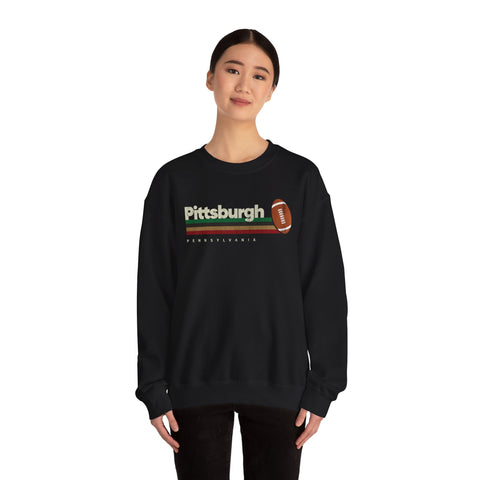 Pittsburgh Vintage Football - Heavy Blend™ Crewneck Sweatshirt