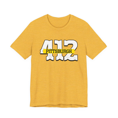 412 Pittsburgh - Unisex Jersey Short Sleeve Tee