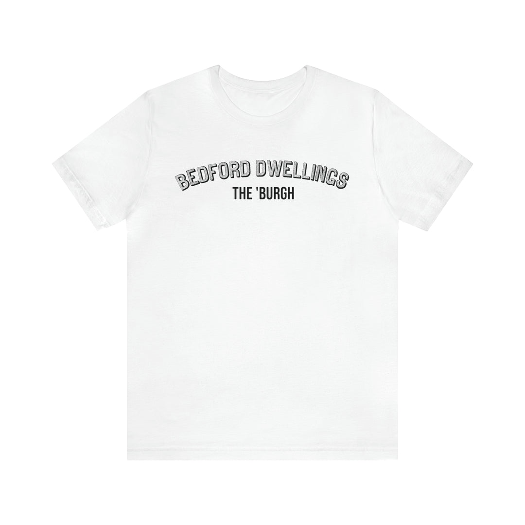 Bedford-Dwellings  - The Burgh Neighborhood Series - Unisex Jersey Short Sleeve Tee T-Shirt Printify White S 