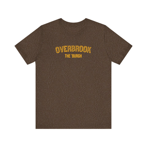 Overbrook - The Burgh Neighborhood Series - Unisex Jersey Short Sleeve Tee T-Shirt Printify Heather Brown XS 