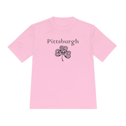 Pittsburgh Irish Clover - Sport-Tek Unisex Moisture Wicking Tee
