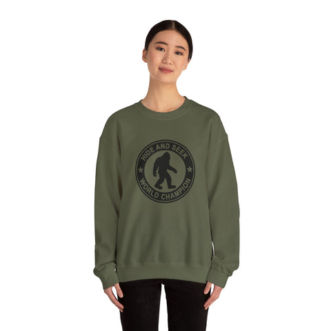 Bigfoot Hide and Seek Champion (Pittsburgh Sarcasm Series) - Heavy Blend™ Crewneck Sweatshirt