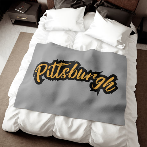 Pittsburgh Grunge - Sweatshirt Blanket