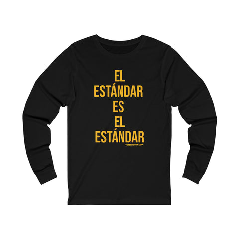 El Estándar  Es  El Estándar - The Standard is the Standard - Español Series -Steeler Long Sleeve T-Shirt Shirt Long-sleeve Printify XS Black 