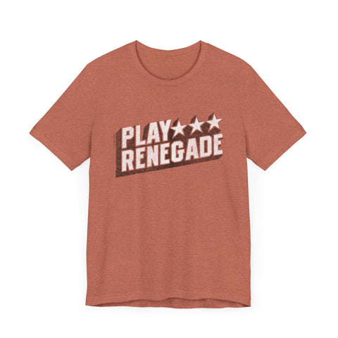 Play Renegade Pittsburgh Football - Short Sleeve Tee T-Shirt Printify   