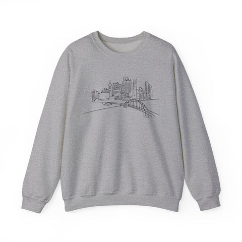 Pittsburgh Skyline - Heavy Blend™ Crewneck Sweatshirt