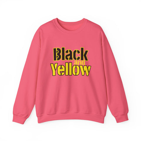 Pittsburgh Black and Yellow - Heavy Blend™ Crewneck Sweatshirt