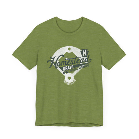 Homestead Grays - Retro Baseball - Short Sleeve Tee T-Shirt Printify   