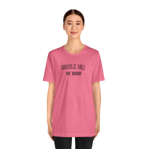 Middle Hill - The Burgh Neighborhood Series - Unisex Jersey Short Sleeve Tee T-Shirt Printify   