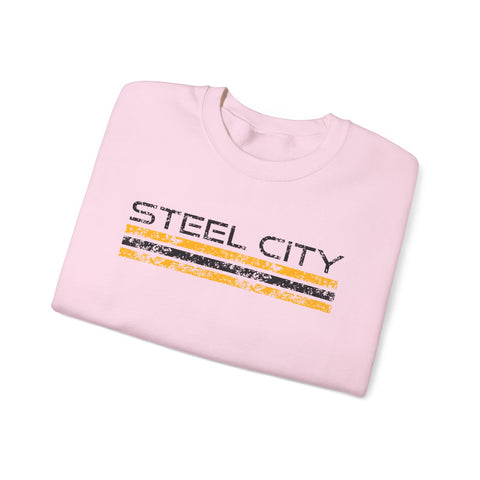 Vintage Steel City - Heavy Blend™ Crewneck Sweatshirt