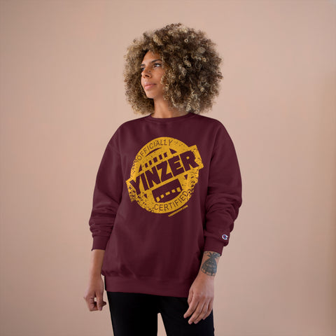 Certified Yinzer - Champion Crewneck Sweatshirt Sweatshirt Printify   