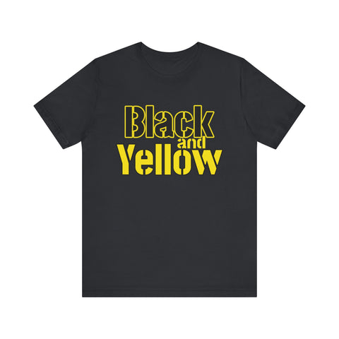 Pittsburgh Black and Yellow - Unisex Jersey Short Sleeve Tee