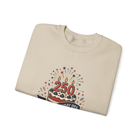 250th Birthday USA Sweatshirt | 1776-2026 Patriotic 4th of July