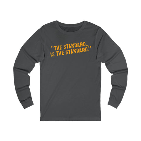 The Standard is the Standard Steeler Distressed Image T-Shirt Shirt - Long Sleeve Crew Tee Long-sleeve Printify S Asphalt