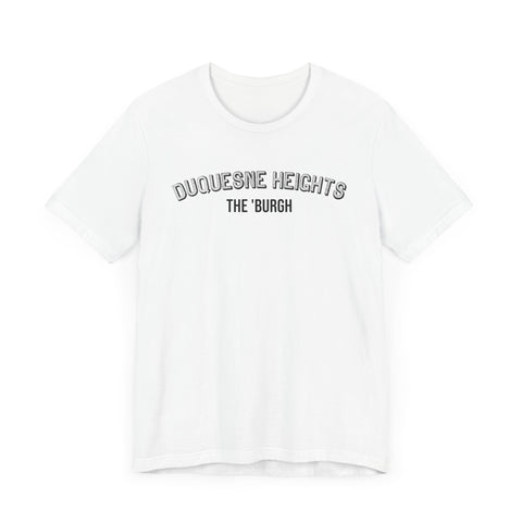 Duquesne Heights  - The Burgh Neighborhood Series - Unisex Jersey Short Sleeve Tee T-Shirt Printify   