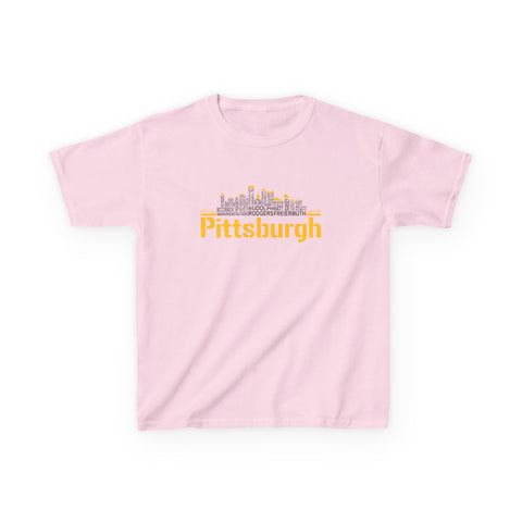 Pittsburgh Football Team Names - Kids Graphic T-Shirt