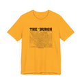 The 'Burgh Retro Map   - Short Sleeve Tee T-Shirt Printify   