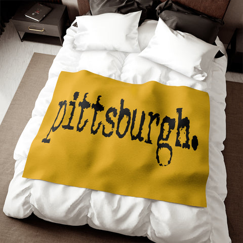 Pittsburgh Typewriter Sweatshirt Blanket