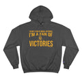 Victories - Tomlin Quote - Champion Hoodie Hoodie Printify Charcoal Heather S 