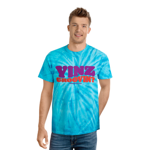 Yinz Groovin? Tie-Dye Tee, Cyclone T-Shirt Printify