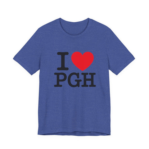 I Heart PGH - Unisex Jersey Short Sleeve Tee