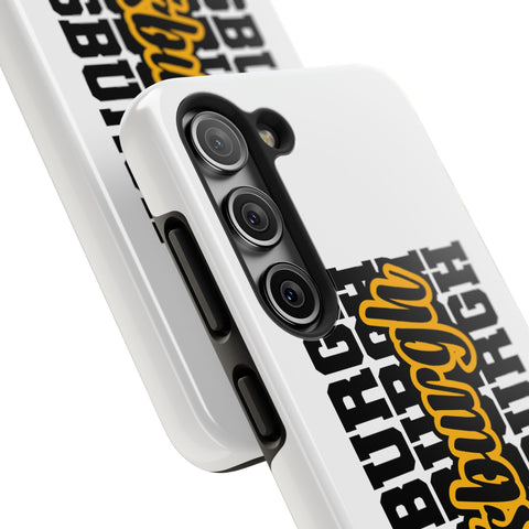 Pittsburgh Typography - iPhone Phone Case Mate Tough