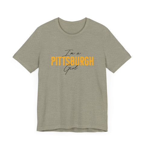 I'm a Pittsburgh Girl - Star Design - Unisex Jersey Short Sleeve Tee