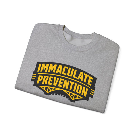 Immaculate Prevention Pittsburgh Football Crewneck Sweatshirt